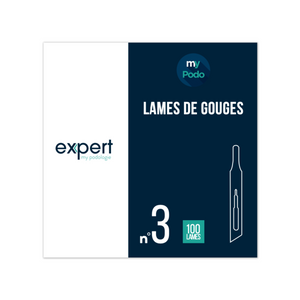 100 Lames de gouges stériles - Expert by My Podologie