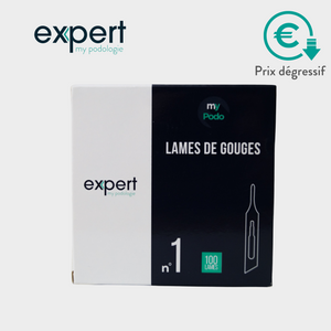 100 Lames de gouges stériles - Expert by My Podologie