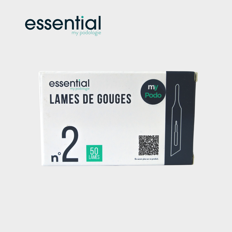 50 Lames de gouges stériles - Essential by My Podologie