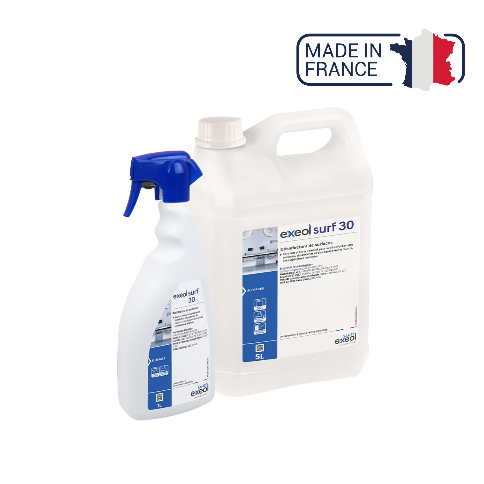 Désinfectant des surfaces - Exeol surf 30 - Sodel