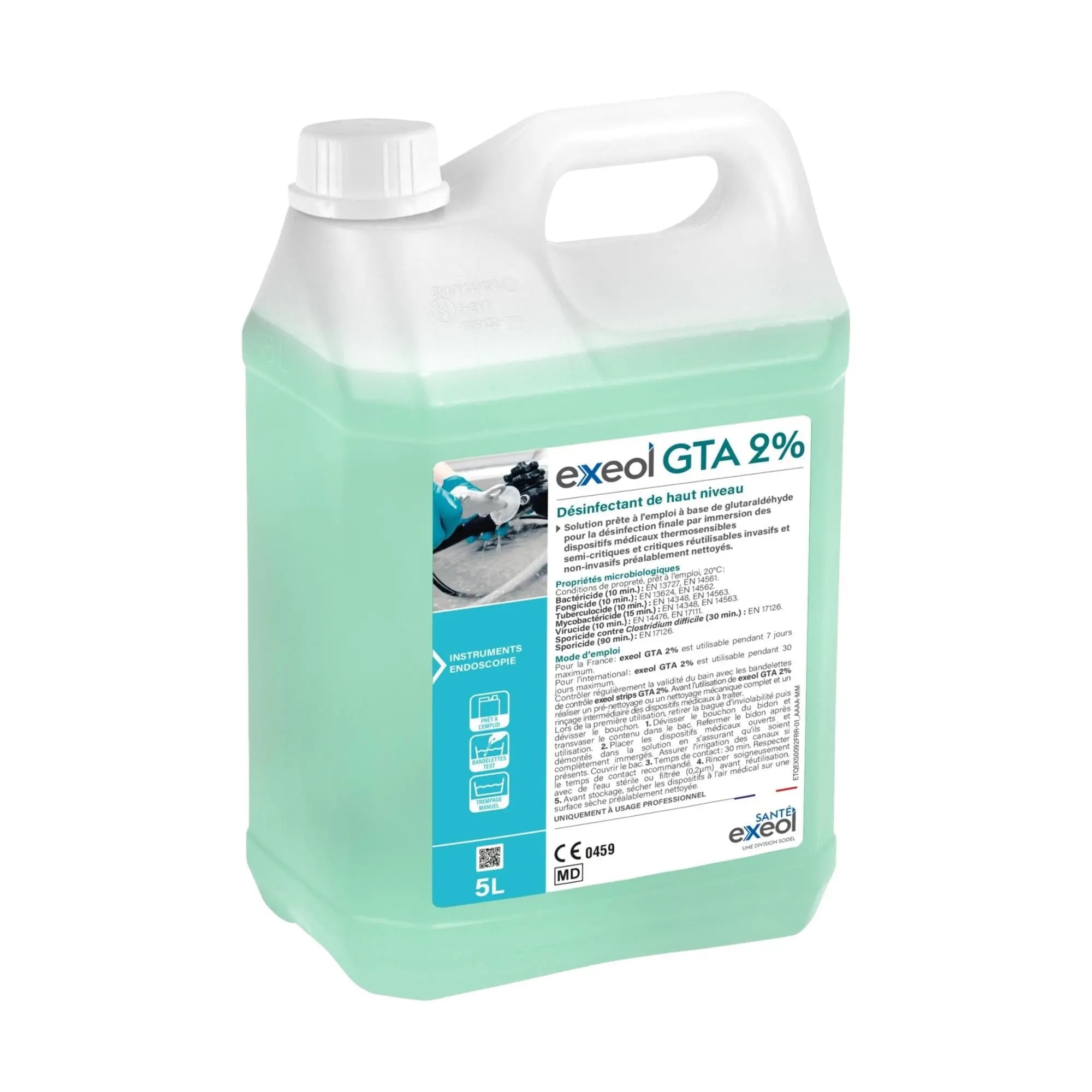 High level disinfectant - GTA 2% - 5 L can - Exeol