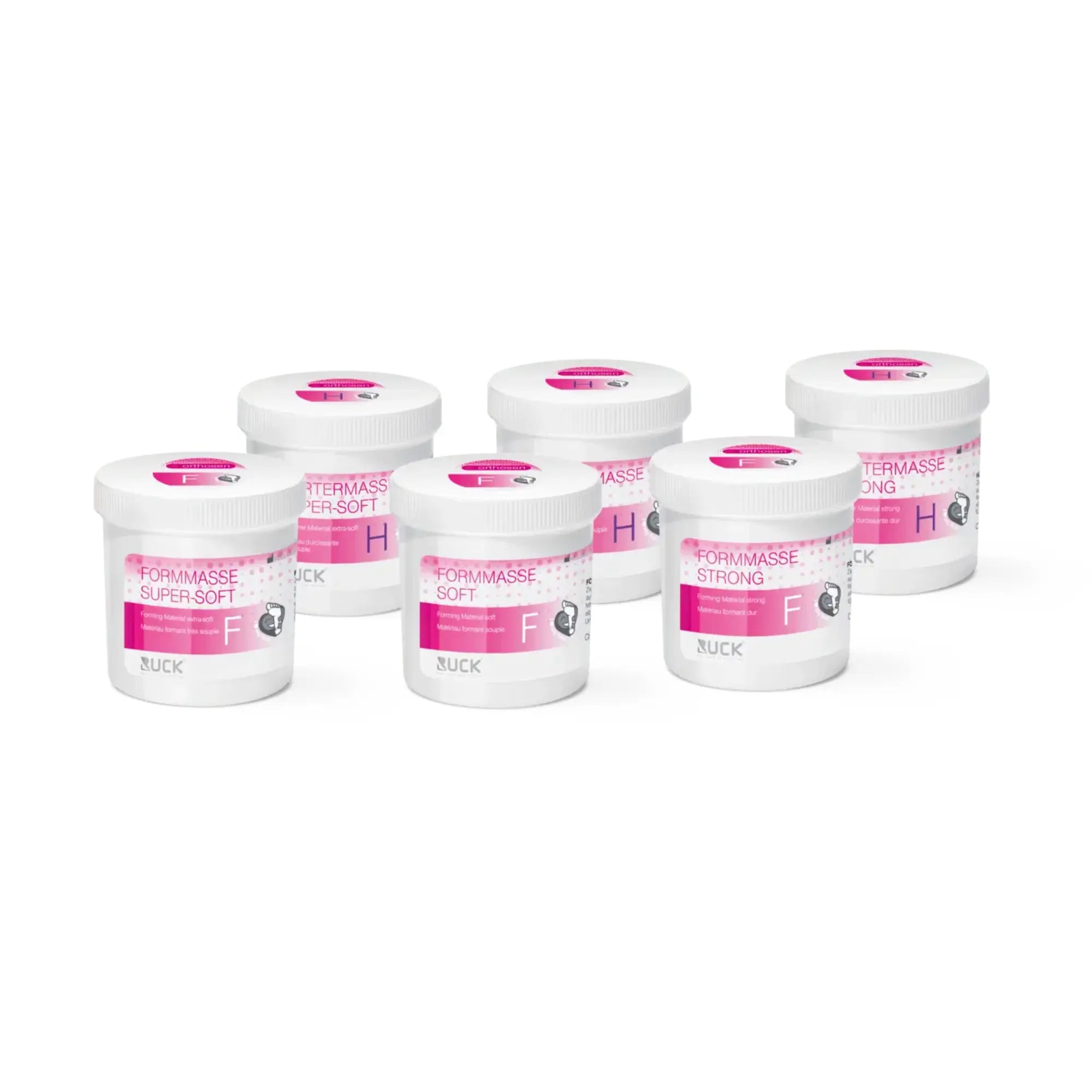 Kit silicone découverte pour orthoplastie - 3 duretés - 6 x 100 g - Ruck Ruck 